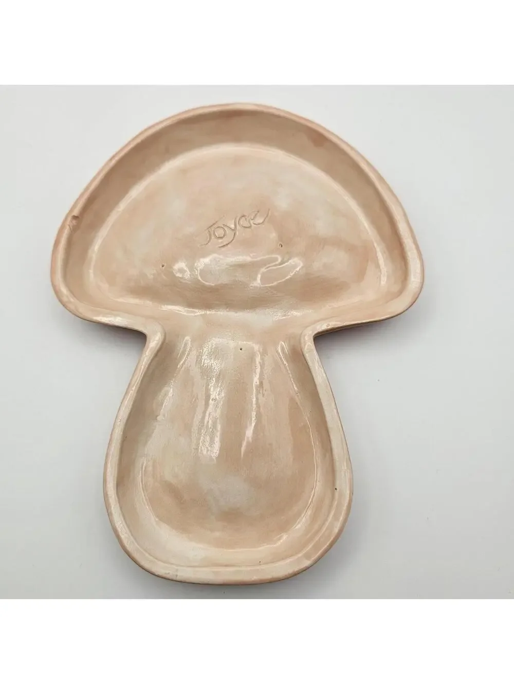 Vintage Handmade Mushroom Spoon Rest Cottagecore Ceramic Trinket Tray Pottery